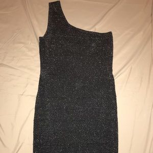 Dark Silver Bodycon Semi-Formal/Club Dress